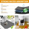 Coffee Mat Dish Drying Mats for Kitchen Counter Under 12"*19", Multicolor