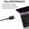 VOLT PLUS TECH PRO USB-C Charging Transfer Cable(2xPack) Compatible with Your Keyboard Game ontroller, SD, TF Card Reader Provides 5Gbps Full Quick Charging 25Amp Power! (Black 3.3Ft)