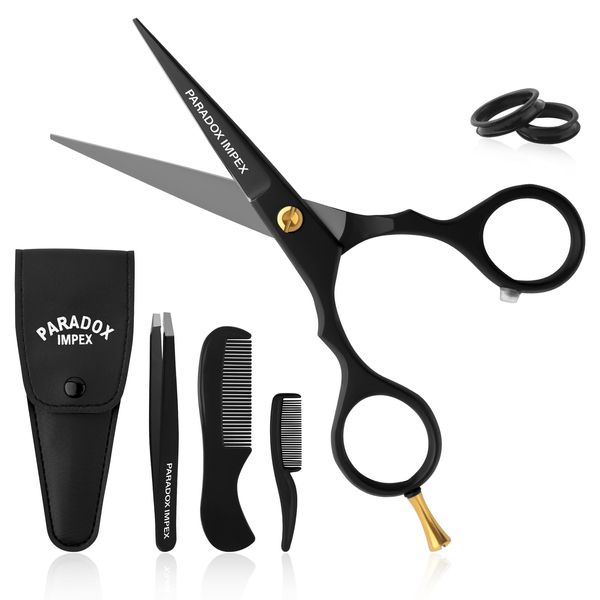 5” Beard and Mustache Scissors, German Stainless Steel Beard Scissors Come