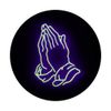 Praying Hands Purple Cute PopSockets PopGrip: Swappable Grip for Phones & Tablets
