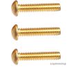 4-40 x 3/8" Round Head Machine Screws Solid Brass Slotted Drive Qty 100