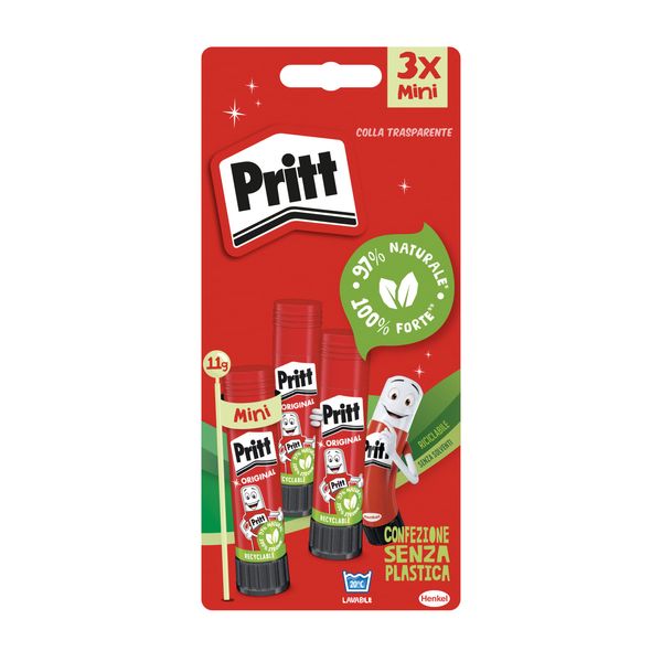 Pritt Glue Stick Pack of 3 11g
