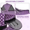 3-in-1 Pet Stroller 4 Wheels,Foldable Dog Stroller w/Cup Holder&Storage Basket