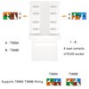 Xiatiaosann RJ45 Cat6 Keystone Jack, 10PCS Ethernet Wall Jack Inline Coupler, Cat5/5e/6 Compatible Network Coupler