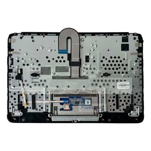 Partsatoz Laptop Palmrest Upper Case with US Keyboard Touchpad Assembly Replacement for HP Chromebook 11MK G9 EE (MediaTek) M44258-001 - Black