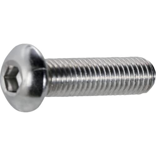 TRUSCO B128-0410 Hex Socket Button Bolts, Stainless Steel, M4 x 10, 60 Pieces