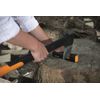 Fiskars XSharp Axe and Knife Sharpener, Ceramic sharpening stone/Fiberglass reinforced plastic case, Black/Orange, 1000601