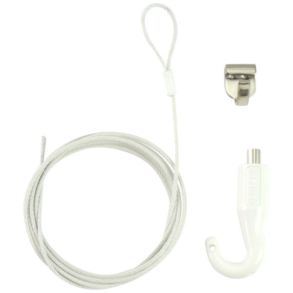 Best Picture Rail Wire Hanging Hook Set White N-859