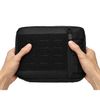 Tactical Molle Admin Pouch Multi-Purpose Laser-Cut Utility Pouch Modular EMT EDC Organizer Tool Pouch Bag (Black)