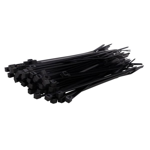 Konya Shoji 01281110 Cable Ties for Outdoor Use, Black, 3.9 x 0.1 inches (100 x 2.5 mm), Pack of 100