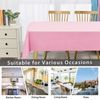 DWCN Table Cloth Wipe Clean Tablecloth Pink Table Cloth Waterproof Tablecloth Wipeable Tablecloths Rectangular 130X180 cm