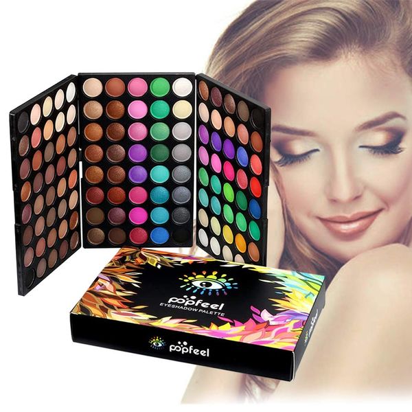 FantasyDay 120 Farben Hochpigmentierte Warme Natürliche Matt Schminke Lidschatten Palette Makeup Kit - Augenschatten Eyeshadow Make Up Kosmetik Make-up Palette Schimmer Set