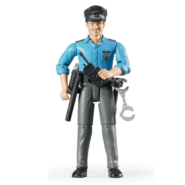 Bruder Policeman Light Skin Toy Figure with Accessories