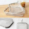 Space Home - Stainless Steel Fine Mesh Strainer - Kitchen Colander Strainer - Rectangular Sieve with Fine Mesh
