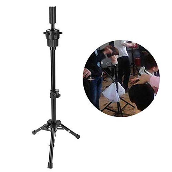 Adjustable Tripod Stand, Hairdressing Hair Styling Training Head Holder Barber Mannequin Head Wig Stand Holder Salon Model Mannequin Doll Holder