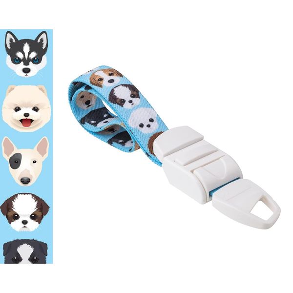 ROLSELEY Blue Medical Nurse Tourniquet with CUTE CARTOON DOGS & PUPPIES Pattern with ABS Plastic Buckle Latex Free Elastic Band Perfect for Doctors, Nurses, Students and Paramedics