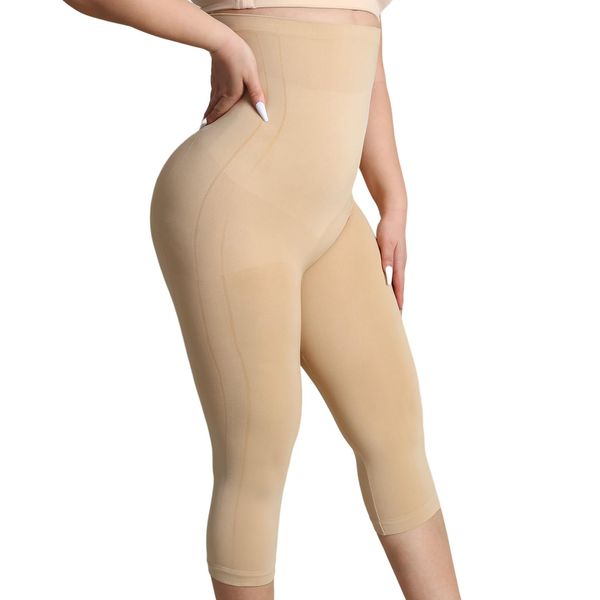 Takusun Shapewear Leggings for Women Tummy Control High Waisted Seamless Body Shaper Butt Lift Thigh Slimmer Nude