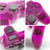 Wireless Controller for PS2 Dual Shock, Gamepad Remote Compatible with Playstation 2 (Clear Purple)