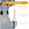 24 Pack LED S14 Replacement Light Bulbs, Shatterproof Outdoor 1 Watt to Replace 