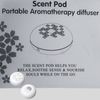 Scent Pod Portable diffuser, travel-friendly Aromatherapy, Rechargeable Diffuser