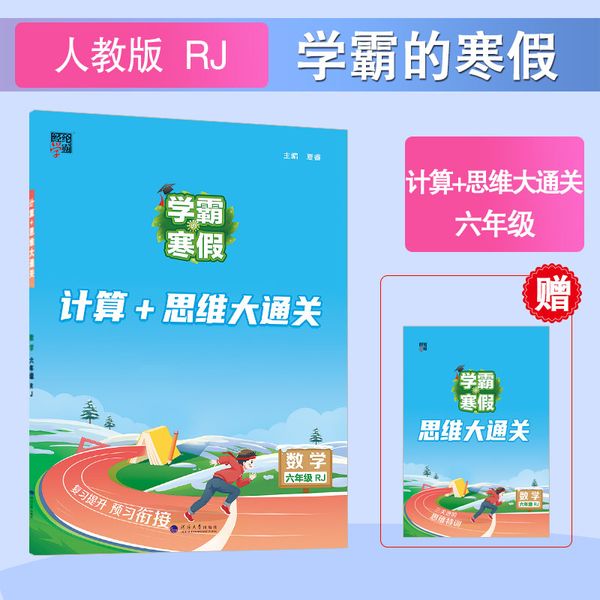 24春 学霸的寒假 计算+思维大通关 数学 六年级6年级下册 人教版