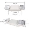 6 Pack LED Emergency Exit Light Adjustable 2 Head With Battery Back-up UL 924