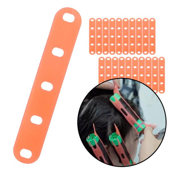 Lucifi heat perm winding silicone band rubber band 20 pieces