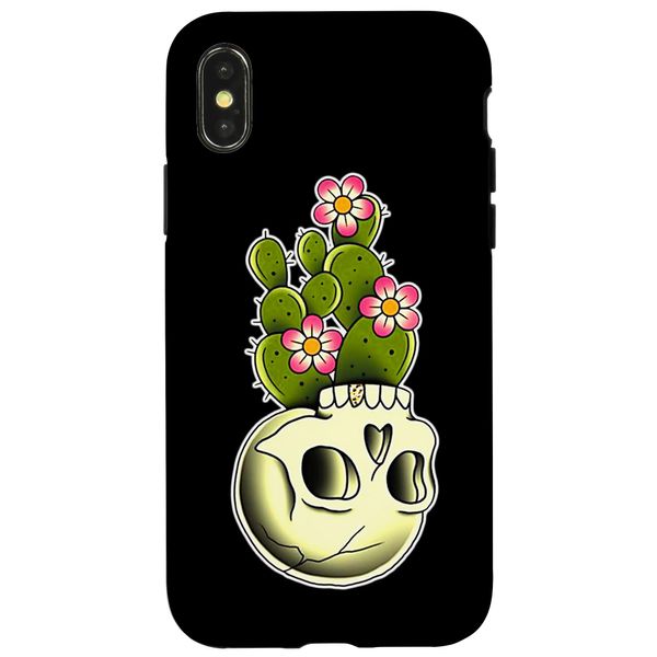 Cactus x Skull x Flower Case for iPhone X/XS