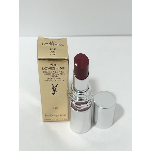 YSL Loveshine Lip Oil Stick 212 DEEP RUBY NIB