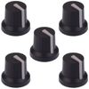 Grey Line Indicator Soft Touch 6mm Splined Control Cover Knob K87MBR Quantity 5