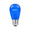 Novelty Lights 25 Pack S14 Outdoor Patio Edison Replacement Bulbs, E27 Medium Base, Multi, 11 Watt