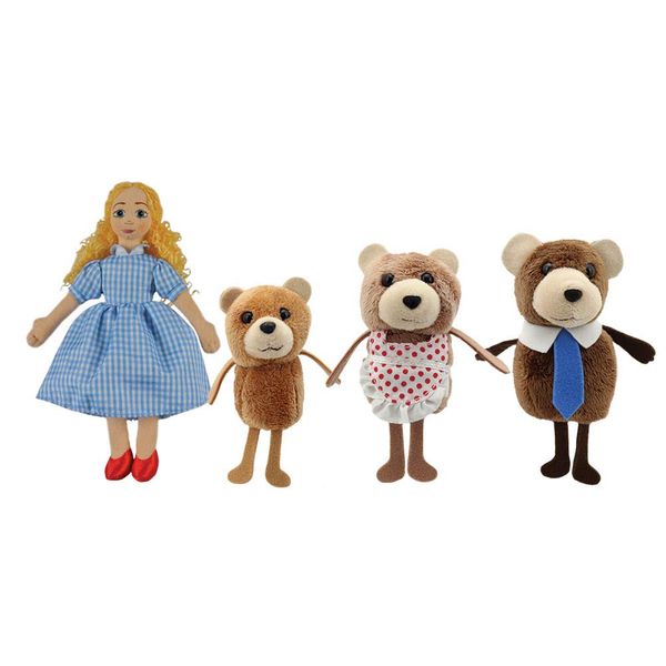 The Puppet Company - Goldilocks & The Three Bears Finger Puppets Set - PC006704