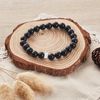 Philip Jones Black Onyx Gemstone Charm Stretch Bracelet