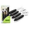 Celley Adaptive Utensils for Elderly and Handicapped, Non-Weighted, 4 Pcs Set