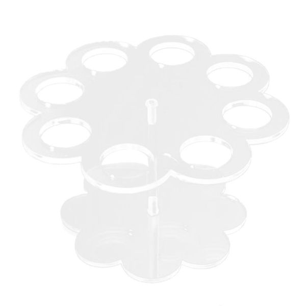 LUOEM 8 Holes Acrylic Ice Cream Cone Storage Stand