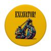 Excavator! Construction Worker And Machinery Digger PopSockets Adhesive PopGrip