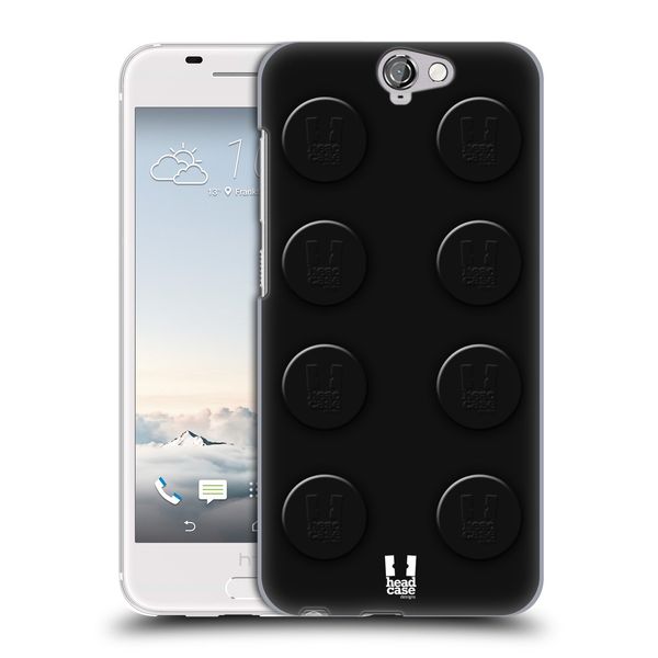 Head Case Designs Black Building Blocks Hard Back Case Compatible With HTC One A9