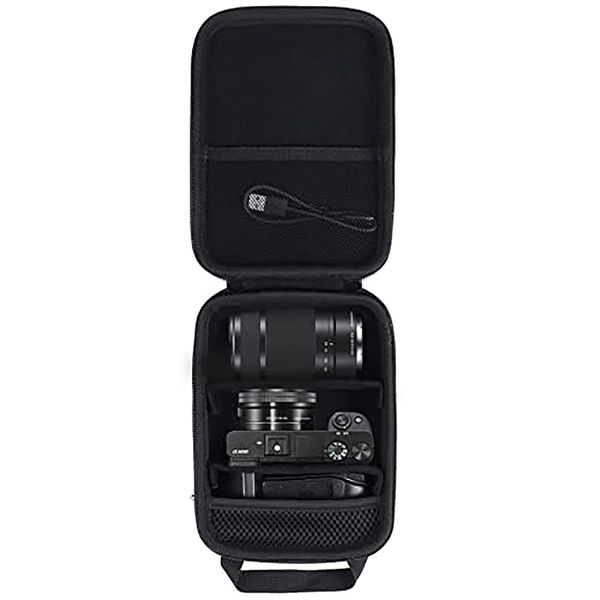 Aenllosi Harte Hülle Tasche für Sony Alpha 6000 6300 6400 6500 6700 Systemkamera, schwarz (Nur Tasche)