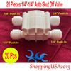 20X Auto Shut Off Valve Push In 1/4-1/4 Quick Connect RO Water Filter System