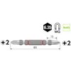 Vessel DC142065 40 V Compatible Problem Solving Bit No Shake Double Ended Bit +2 x 65 Set of 2