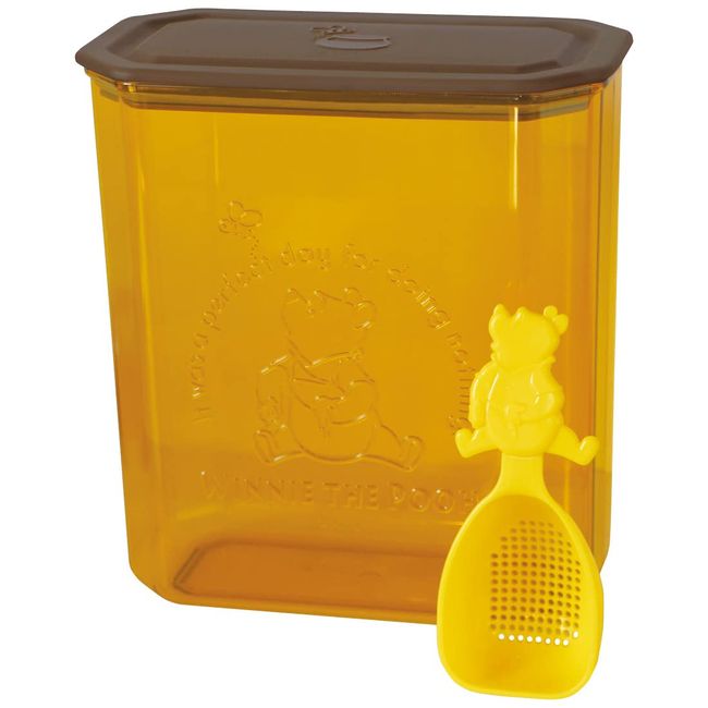 Nishiki Kasei Powder Storage Case, Condiment Container, Winnie the Pooh Width 6.8 x Depth 3.7 x Height 7.7 inches (17.4 x 9.5 x 19.5 cm)