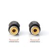 RCA Female to Female Coupler | Extender / Barrel | Extension Adapter - 4 Pack