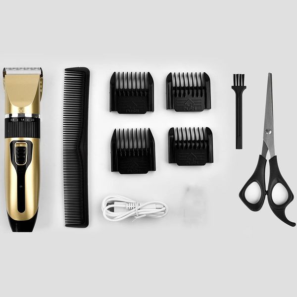 Professional Hair Clippers for Men Kids Baby, USB Rechargeable Hair Clippers Kits & Men's Hair Grooming Kit - Cordless Hair Clippers for Hair Cutting Beard Trimmer Mens Clipper, Steel Blade