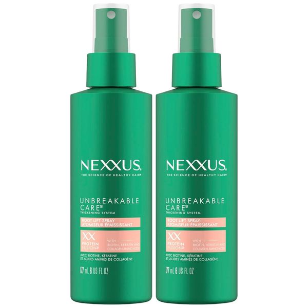 Nexxus Root Lift Thickening Spray Unbreakable Care with ProteinFusion Blend of Biotin, Keratin & Collagen Amino Acids, 6 oz (Pack of 2)