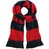 Beechfield Stadium Scarf, Multicolour (Black/Heather Grey 00), One (Size:One Size)
