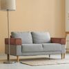 sourcing map 2 Pcs Sofa Armrest Covers Stretch Couch Armrest Cover for Chairs Sofas Couch Arm, Scratch-Resistant Sofa Arm Cover, Coffee