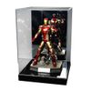 [Width 45 cm/Depth 30 cm/Height 30.3 cm] Acrylic Case 5 Sided/Clear/Back Mirror/Base Height 4 cm , black