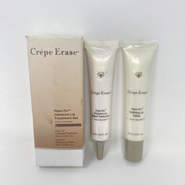 Crepe Erase Flaw-Fix Intensive Lip Treament Set - Lip Repair & Lip Polish 15ml