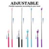 3 Pcs Telescopic Teachers Pointer for Classroom, Extendable Hand Pointer Finger Pointer Stick, Mini Retractable Pointing Stick for Elementary School Kindergarten Teacher, Black