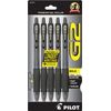 Pilot G2 Retractable Premium Gel Ink Roller Ball Pens Bold Point (Black, 10-Pack)